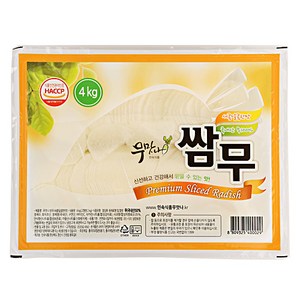 무맛나쌈무(새콤달콤한맛)4kg/민속-6개, 4kg, 6개