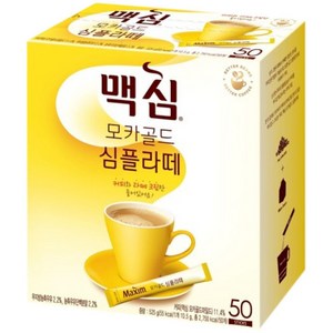 맥심 모카골드 심플라떼 50T, 10.5g, 50개입, 1개