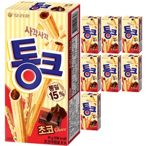 오리온 통크 초코, 45g, 8개