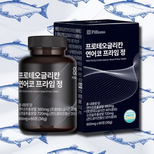 프로테오글리칸 연어코연골추출물 600mg 식약처 HACCP 인증, 60정, 1개