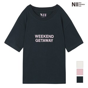 [니] [NII] 아동 레터링띠 티셔츠 _2NNKARUF7126