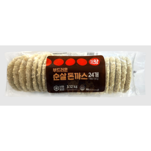 푸디스트 식자재왕 부드러운 순살돈까스 비에스푸드, 1개, 3.12kg