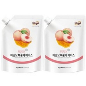 아임요 복숭아 베이스 1kg, 2개