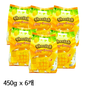 [대용량] 베트남 체리쉬 망고푸딩 젤리 Cheish 850g, 6개, 405g