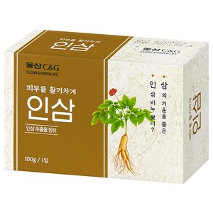 동산 C&G 동산인삼비누, 100g, 12개