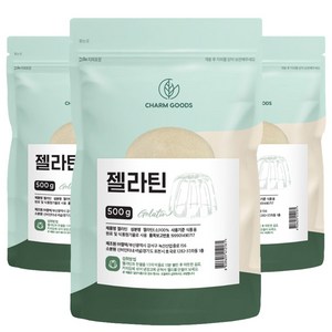 서 우 100% 젤라틴 분말 500g, 3개