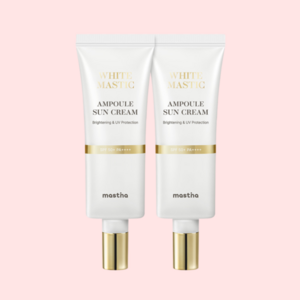 [공식판매처] 매스티나 화이트 매스틱 앰플 선크림, 2개, 40ml
