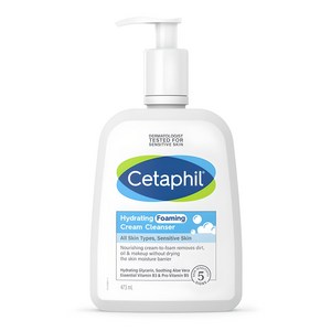 세타필 하이드레이팅 저자극 미산성 포밍 크림 클렌저, 473ml, 1개