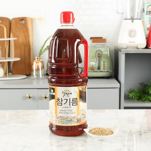 햇살비 고소한 참기름 수입산 1.8리터 HACCP 엄선관리 미얀마산, 1개, 1.8L