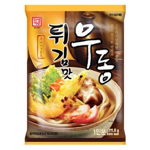 5분마켓 한성 튀김우동 튀김맛우동 211.5g, 1개