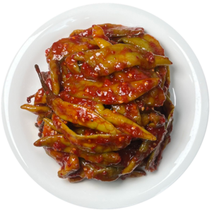 올바른 매콤 아삭한 고추 장아찌 무침, 1kg, 1개