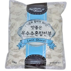 새롬푸드 옥수수 혼합전분 1kg 콘스타치, 1개