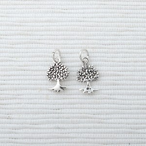 싼비즈 [8-530-26]순은펜던트 바오밥나무+O링 8x12mm 실버925 은엔틱 1개