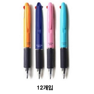 모닝글로리 800 K칼라 3색볼펜 0.7mm, 민트, 12개, 3색, 12개