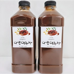 걸죽한 카페 수제대추차 진한대추즙, 970ml, 1개입, 2개