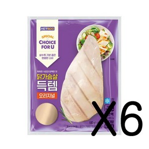 헤이루 닭가슴살득템 오리지널 즉석조리 100g x 6개