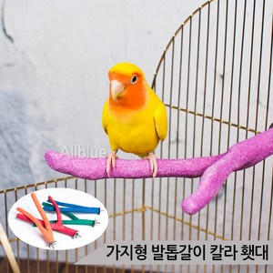 가지형 발톱갈이 칼라 횃대 1p 가지횃대 앵무새 횟대, 상세 설명 참조