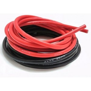 4AWG 실리콘 케이블/ 25SQ / 주석도금 / 허용전류 200A / 내열온도 200도, 4AWG 빨강 1M, 1개