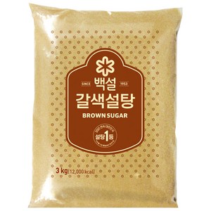 백설 갈색설탕, 3kg, 1개