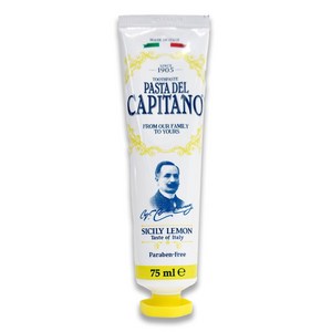 카피타노 치약 75ml - 시칠리 레몬, 시칠리레몬 노랑, 1개