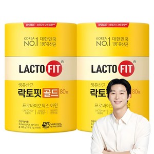 락토핏 골드 80포, 160g, 2개