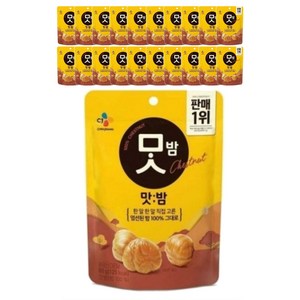 맛밤 유기농, 80g, 21개