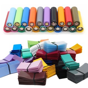 21700 배터리 수축 튜브 필름 비보호 100개, 투명 100pcs, 1세트