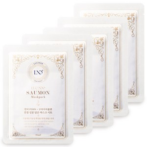 뤼산드 PDRN 아줄렌 히알루론산 시카 콜라겐 소몽 마스크팩, 1개, 5개입