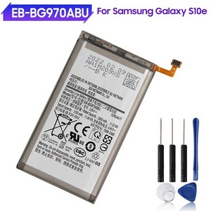 원래 전화 배터리 EB-BG970ABU 삼성 갤럭시 S10E S10 E SM-G9700 G9700 3100mAh 정품 교체 배터리, 한개옵션0