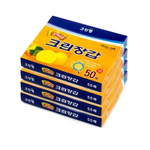 크린랲 프리미엄 크린장갑, 4개, 50개입