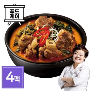 (G) 든든한끼 빅마마이혜정의 얼큰우거지갈비탕 500g 4팩, 4개