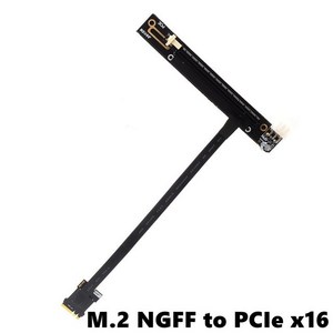 PCI-E M.2 NGFF A/E 키 와이파이-PCIe 3.0x16 연장 케이블 PCI-Expess x1 x4 x8 라이저 6핀 전원, 09 50CM _ 01 N16AW-X1