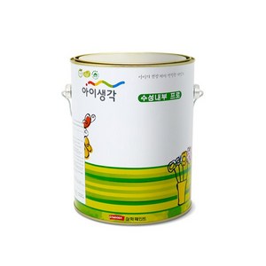 삼화페인트 아이생각 수성내부프로 친환경페인트 4L 무광, 화이트, 1개