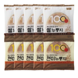 농협 밥심 현미누룽지5개+쌀누룽지5개, 10개, 150g, 10개