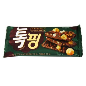 오리온 톡핑 헤이즐넛&그래놀라, 43g, 1개