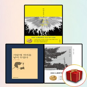 2024 노벨문학상 한강 [전3권+사은품] 서랍에 저녁을 넣어 두었다 + 바람이 분다 가라 + 여수의 사랑, 문학과지성사