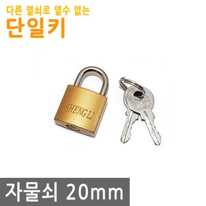 JS커머스 자물쇠 20mm 개별키 단일키 열쇠 문 사물함 잠금 키, FN178.선택 - 자물쇠 20mm 단일키, 1개