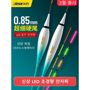 피씽헌터 LED 전자낚시찌 0.85mm CR316 소형배터리 시인성끝판왕 눈부심 방, 1개, BR03-2.4g