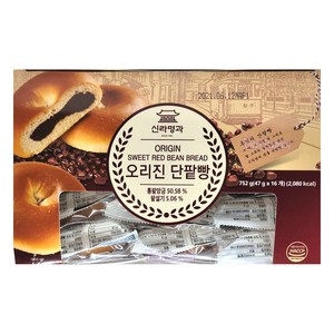 신라명과 오리진 단팥빵 47g x 16개입 코스트코 회사 사무실간식 디저트 아침식사대용, 16개