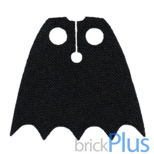 레고 부품 바디웨어 배트맨 망토 - 블랙 소프트한 재질 Black Minifig Cape Cloth Scalloped 5 Points 6097079 19185, 1개