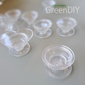 [클리어 팝핑톡] 투명 DIY 튼튼한 스마트톡 만들기 재료 부자재 폰그립 톡자재, 원형_플레인, 1개