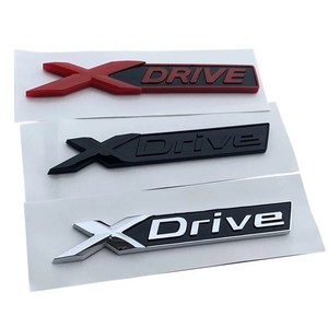 3D ABS 로고 Xdive 엠블럼 자동차 트렁크 배지 명판 Xdive 스티커 BMW Xdive 320d 320i 530d 525d E60 F10 G20 액세서리, [01] Silve