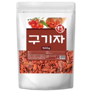 국산 구기자 100% 청양 건구기자 말린 구기자 열매 차 고지베리 국내산, 1개, 500g