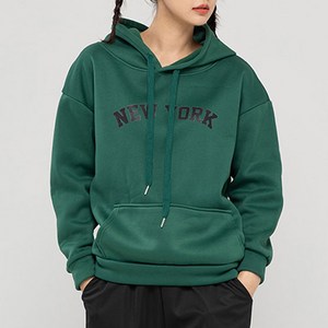 댕미오 뉴욕1998 강아지 겨울옷 기모 후드티 그레이 후리스, 1개