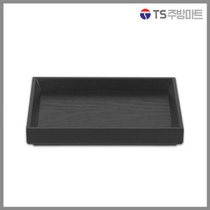 [돌산멜라민] 월넛 직카스타받침 - 이쁜쟁반 베이커리쟁반 트레이 직사각쟁반, 1개