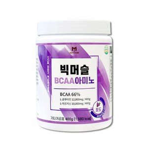 빅머슬 BCAA 아미노 포도맛 헬스 에너지 보충제, 1개, 400g