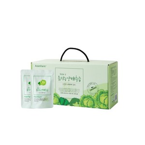 아람농장 DearU 유기농 저온추출 양배추즙 100ml 30개, 1박스, 3L