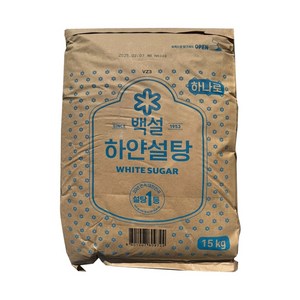 [CJ] [G] 백설 하얀설탕15kg, 1개, 15kg