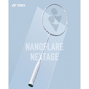 요넥스 넥스테이지 화이트 배드민턴 라켓 NANOFLARE NEXTAGE (2024), 스트링포함(BG80), 1개