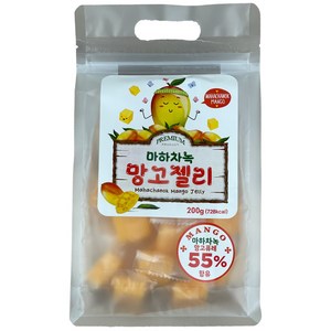 망고 젤리 마하차녹 무지개 생망고 젤리, 1개, 200g